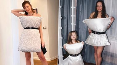 Miss Posting OOTD? Take #QuarantinePillowChallenge on Instagram Just Like These Netizens Who Are Turning Pillows Into Chic Outfits (View Pics)