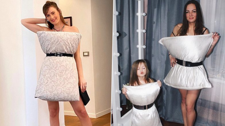 Miss Posting OOTD? Take #QuarantinePillowChallenge on Instagram Just Like These Netizens Who Are Turning Pillows Into Chic Outfits (View Pics)