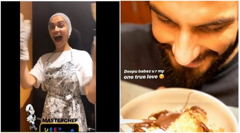Deepika Padukone Dons Chef’s Hat for Ranveer Singh During COVID-19 Lockdown (View Pics)