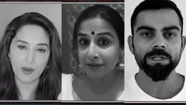 Madhuri Dixit, Vidya Balan, Virat Kohli and Other Celebs Create Awareness About Domestic Violence during COVID-19 Lockdown