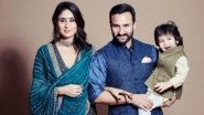 Taimur Ali Khan Takes an Evening Stroll On Marine Drive With Parents Kareena and Saif (View Pics and Videos Inside)