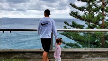 Cristiano Ronaldo Lets His Hair Down With his Daughter, Shares a Snap of Himself Taking a Walk (See Pic)