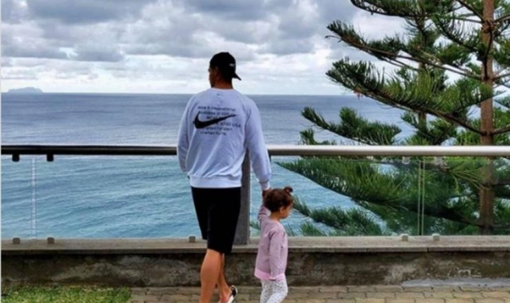 Cristiano Ronaldo Lets His Hair Down With his Daughter, Shares a Snap of Himself Taking a Walk