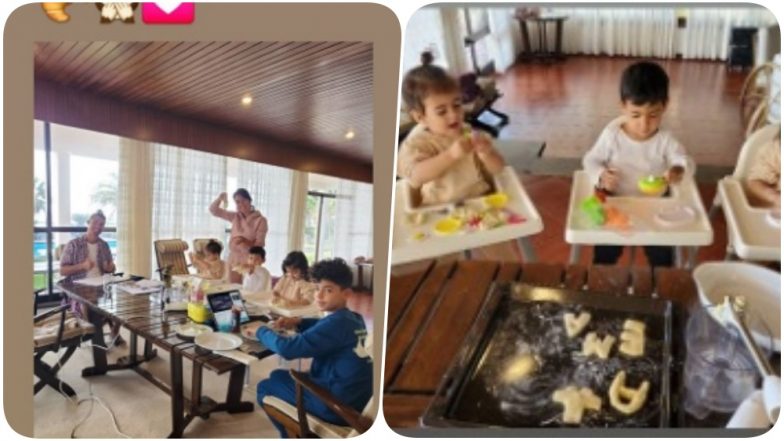 Cristiano Ronaldo Shares a Cute Picture With his Kids & Girlfriend Georgina Rodriguez Amid Coronavirus Crisis (See Pic)