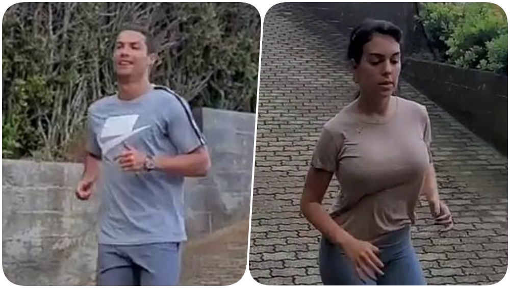 Cristiano Ronaldo Sweats It Out With His Girlfriend Georgina Rodriguez Posts A Video Of The 