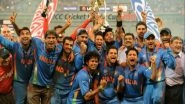 Chennai Super Kings Hails MS Dhoni&rsquo;s Winning Six, Mumbai Indians Posts a Picture of the Men in Blue Celebrating 2011 World Cup Victory to Mark Nine Years of Glory