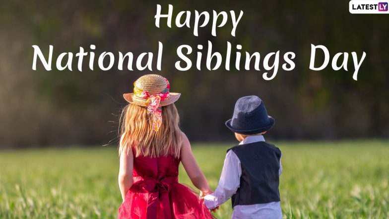Siblings Day 2020 Images & HD Wallpapers For Free Download Online: WhatsApp Stickers, GIF Greetings and Messages To Send on National Siblings Day