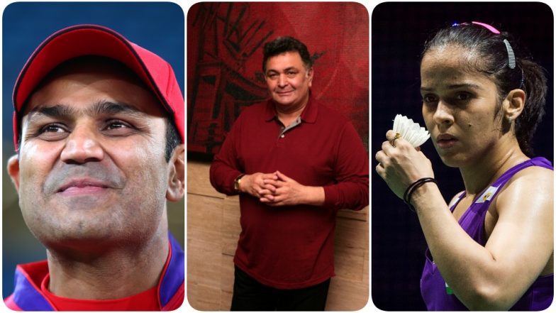 Rishi Kapoor Dies at 67: Anil Kumble, Virender Sehwag, Sania Mirza, Saina Nehwal & Others Post Heartfelt Tributes to 'Chintu Ji' (Read Tweets)