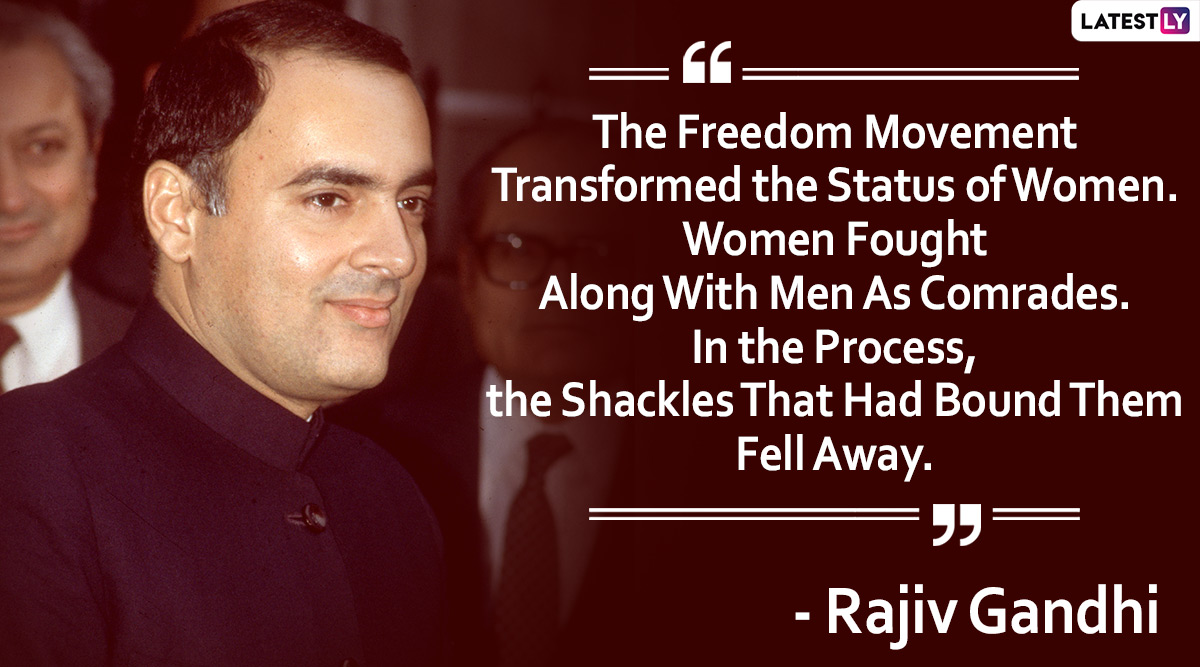 Rajiv Gandhi 29th Death Anniversary: Inspirational Quotes by the 6th