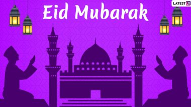 Eid Al-Fitr 2020 Wishes and Messages: WhatsApp Stickers, Eid Mubarak HD Images, GIFs and Facebook Greetings to Share on the Festival