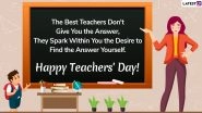 US Teacher Appreciation Week 2020 Wishes: WhatsApp Messages, Facebook Images, GIF Greetings to Thank the Educators on National Teachers&rsquo; Day