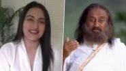 Sonakshi Sinha Takes Sri Sri Ravi Shankar&rsquo;s Advice on How to Deal with Trolls After the Ramayan Incident in KBC (Watch Video)