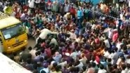 Tamil Nadu: Migrant Workers Gather in Coimbatore to Collect Passes for Shramik Special Trains Scheduled to Leave for UP & Bihar Today; Watch Video