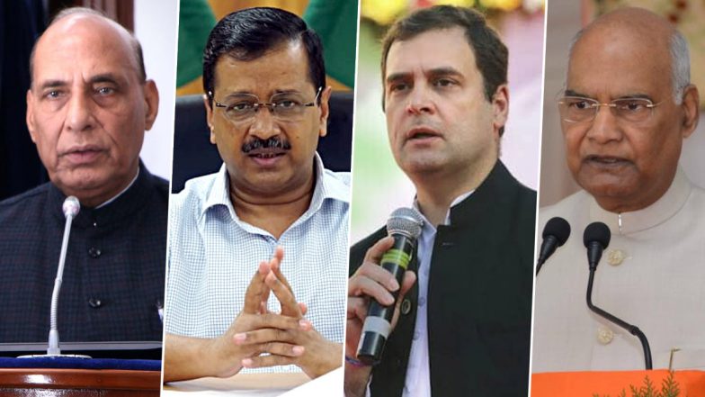Eid-ul-Fitr 2020 Wishes: President Ram Nath Kovind, Defence Minister Rajnath Singh, Congress MP Rahul Gandhi and Others Extend Eid Mubarak Greetings