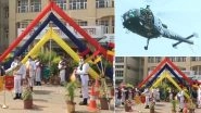 Indian Army, Navy, Air Force Honouring COVID-19 Warriors Live Streaming: Watch Video Telecast of IAF Flypast and Showering Flower Petals and Navy's Illumination Show