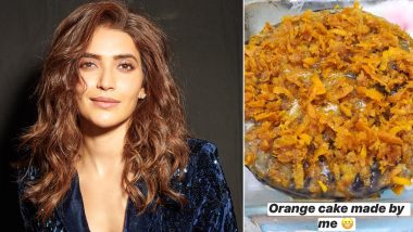 Karishma Tanna Makes the Most of Her Quarantine, Bakes an Orange Cake That Looks Yum