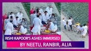 Rishi Kapoor&rsquo;s Ashes Immersed In Banganga By Neetu Kapoor, Ranbir Kapoor, Alia Bhatt & Riddhima