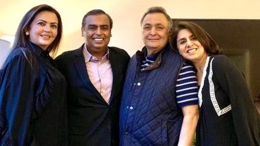 Neetu Kapoor Thanks Mukesh Ambani and His Entire Family For Showering Rishi Kapoor with all the Love and Attention (View Pic)