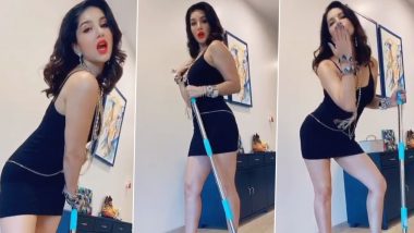 Sunny Leone Gives Us Lessons on Mopping Floors the Right Way! All You Need is an LBD and Some Cool Moves Set to Ariana Grande's 7 Rings (Watch Video)