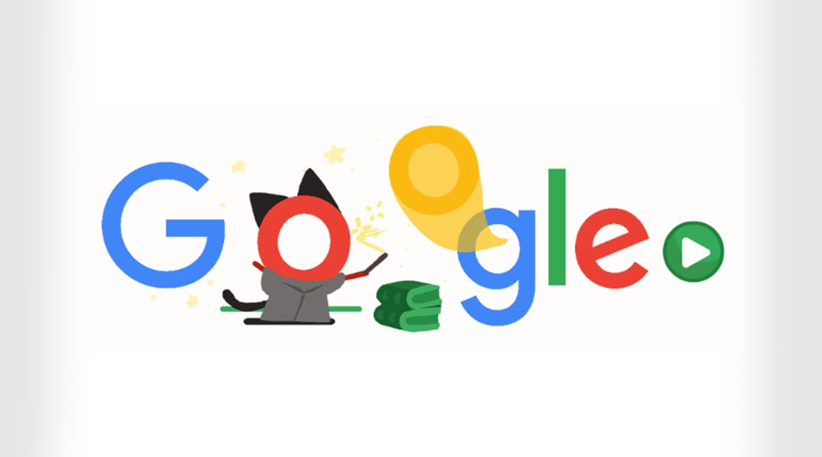 Popular Google Doodle Games: Defend the Magic Cat Academy Against Ghosts in  Throwback Halloween Game