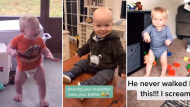 Moms Flashing Boobs to Their Breastfed Babies in Latest TikTok Trend Receive The Most Incredible Reactions! Watch These Cute Viral Videos to Keep Lockdown Blues at Bay