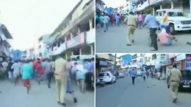 Kerala Police Resort to Lathicharge on Migrant Workers in Ernakulam During Protests by Them Demanding They be Sent Back Home