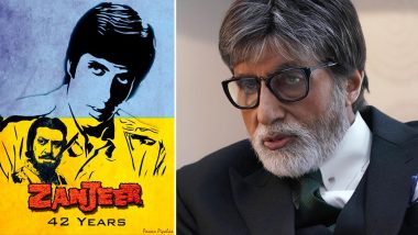 47 Years of Zanjeer: Amitabh Bachchan Shares a Portrait Poster From the Prakash Mehta Classic Also Featuring Pran