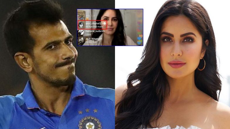 Cricketer Yuzvendra Chahal 'Pops Up' During Bollywood Actress Katrina Kaif’s Instagram Live Session, Drops 'Hi Maam' Comment