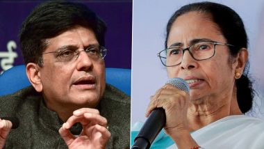 Piyush Goyal Hits Out at Mamata Banerjee, Says West Bengal Needs 105 Shramik Special Trains Per Day to Bring Back Its Migrants but Is Accepting 105 Trains Over 30 Days