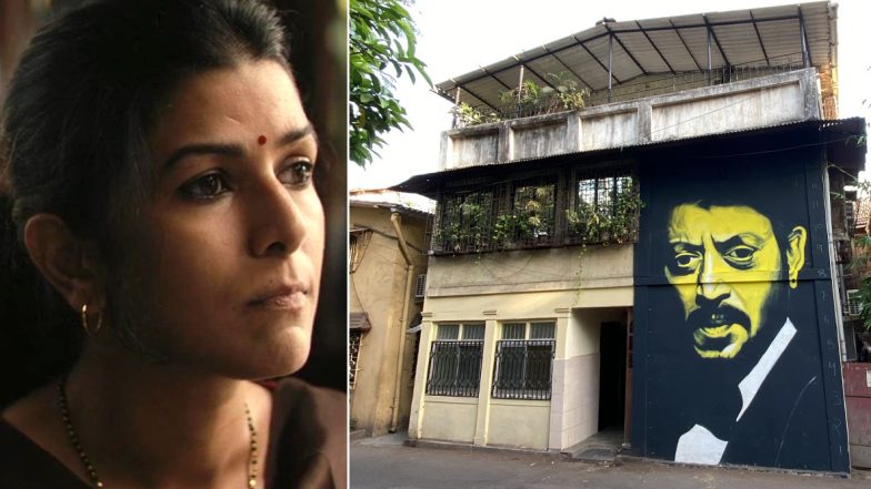 Nimrat Kaur Spotted Irrfan Khan’s Mural Near a Village; Artwork That Has a Lunchbox Connection