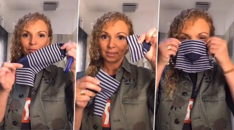 How to Make No-Sew Face Mask Using a Sock? Woman on TikTok Goes Viral For The Tutorial