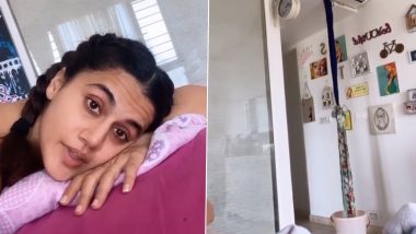 Taapsee Pannu Comes Up with a Desi Solution to Her Leaking Air Conditioner (Watch Video)