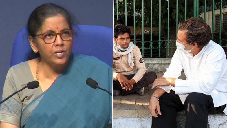 Nirmala Sitharaman Calls Rahul Gandhi's Move to Meet Migrant Workers 'Dramabaazi', Asks Opposition To Be 'More Responsible'