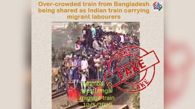 Shramik Special Train from Mumbai to West Bengal 'Overcrowded'? Fake News, Video Going Viral is From Bangladesh, Reveals Fact Check