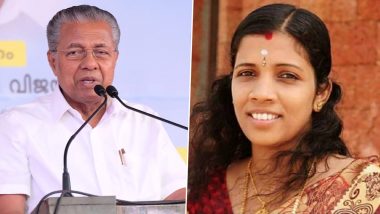 Kerala CM Pinarayi Vijayan Remembers Nurse Lini Puthuserry, Who Succumbed to Nipah Virus, on Her 2nd Death Anniversary