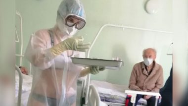 Russian Nurse Wearing Only Undergarments Underneath See-Through PPE Kit Will Face Disciplinary Actions After Her Pics From the Male COVID-19 Ward Went Viral
