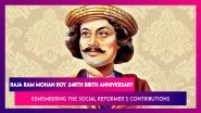 Ram Mohan Roy 248th Birth Anniversary: Remembering The Foremost Leader Of Indian Renaissance