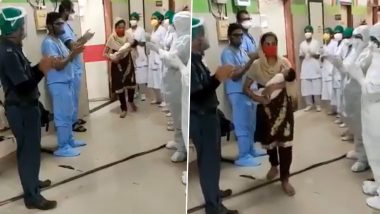 Mumbai: 1-Month-Old Baby recovers from COVID-19 at Sion Hospital, Doctors, Nurses Clap As The Infant Gets Discharged From Hospital, Watch Video
