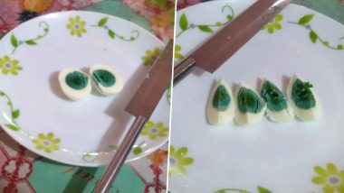 Eggs with Green Yolks from a Poultry in Kerala Are Going Viral on Social Media! Here's What's Making Chickens Lay Such Strange Eggs (Watch Videos)