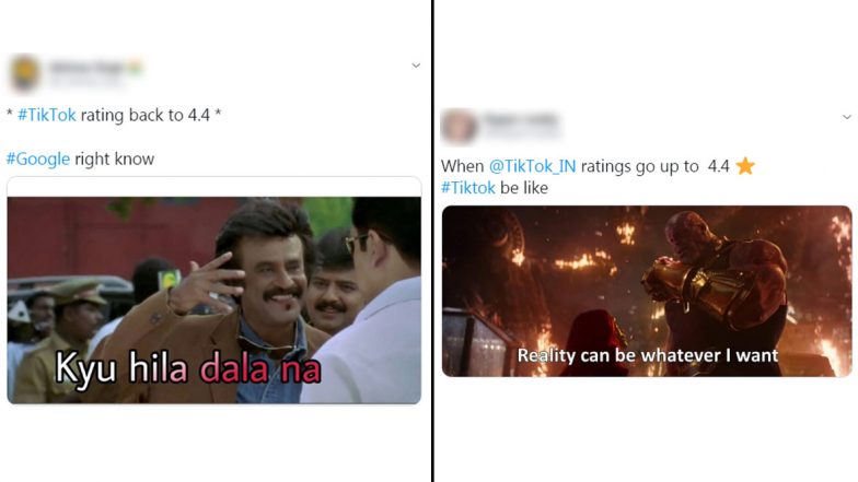 TikTok Ratings Soar to 4.4 Stars on Google Play! Funny Memes Go Viral As Search Engine Giant Removes More than 80 Lakh Mass Negative Ratings and Reviews!