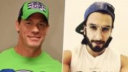 WWE Superstar John Cena Shares Ranveer Singh&rsquo;s Funny Pic in Afro Hair Style, Calls Him &lsquo;Stone Cold Singh&rsquo; (See Pic)