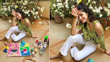 Ananya Panday’s ‘Unofficial’ Khaali Peeli Poster Is a Piece of Her Artwork in Quarantine (View Pic)
