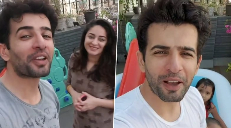 Jay Bhanushali, Wife Mahhi Vij and Kids Beat the Summer Heat With a Terrace Pool Party 