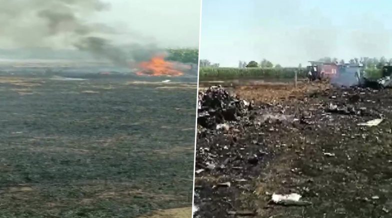 IAF fighter Aircraft Crashes in Punjab's Hoshiarpur, Pilot Ejects Safely