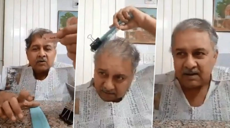 How to Cut Hair at Home Amid Lockdown? Man Shares DIY Tutorial Using Blade, Comb and Binder Clip