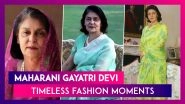 Maharani Gayatri Devi Birth Anniversary: Iconic Fashion Wardrobe Essentials for Timeless Elegance!