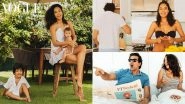 Lisa Haydon Poses with her Hubby and Two Kids for Vogue India's New Quarantine Inspired Photoshoot (View Pics)