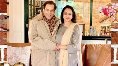 Hema Malini and Dharmendra Thank Fans for Pouring Wishes and Love on their 38th Wedding Anniversary (View Pic)