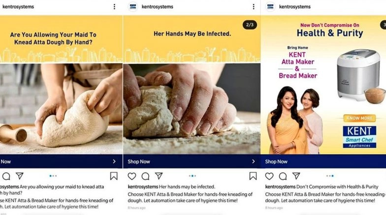 Kent Atta Dough Maker Ads Featuring Hema Malini And Esha Deol Face Flak Online