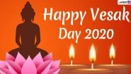 Happy Vesak Day 2020 Images & HD Wallpapers For Free Download Online: Celebrate Buddha Purnima With WhatsApp Stickers and GIF Greetings